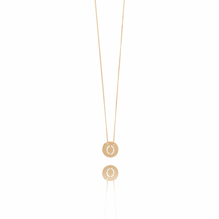 Afbeeldingen van ROSÃ© INITIAL KETTING GROOT